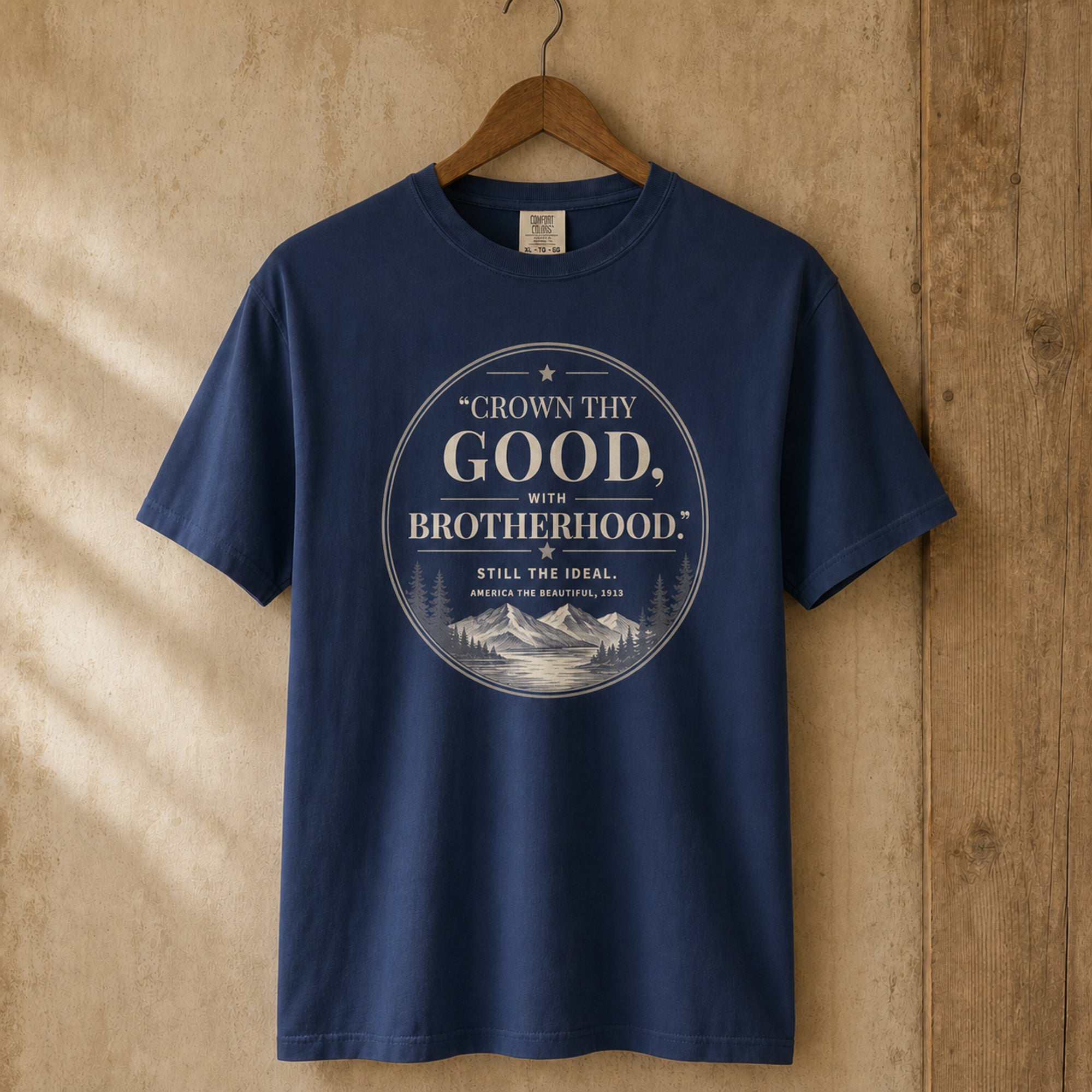 "Crown Thy Good, With Brotherhood."