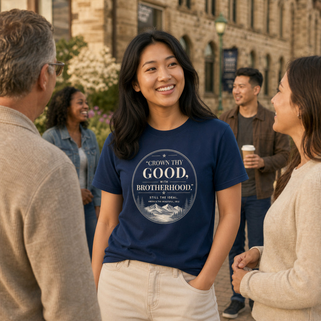 "Crown Thy Good, With Brotherhood."