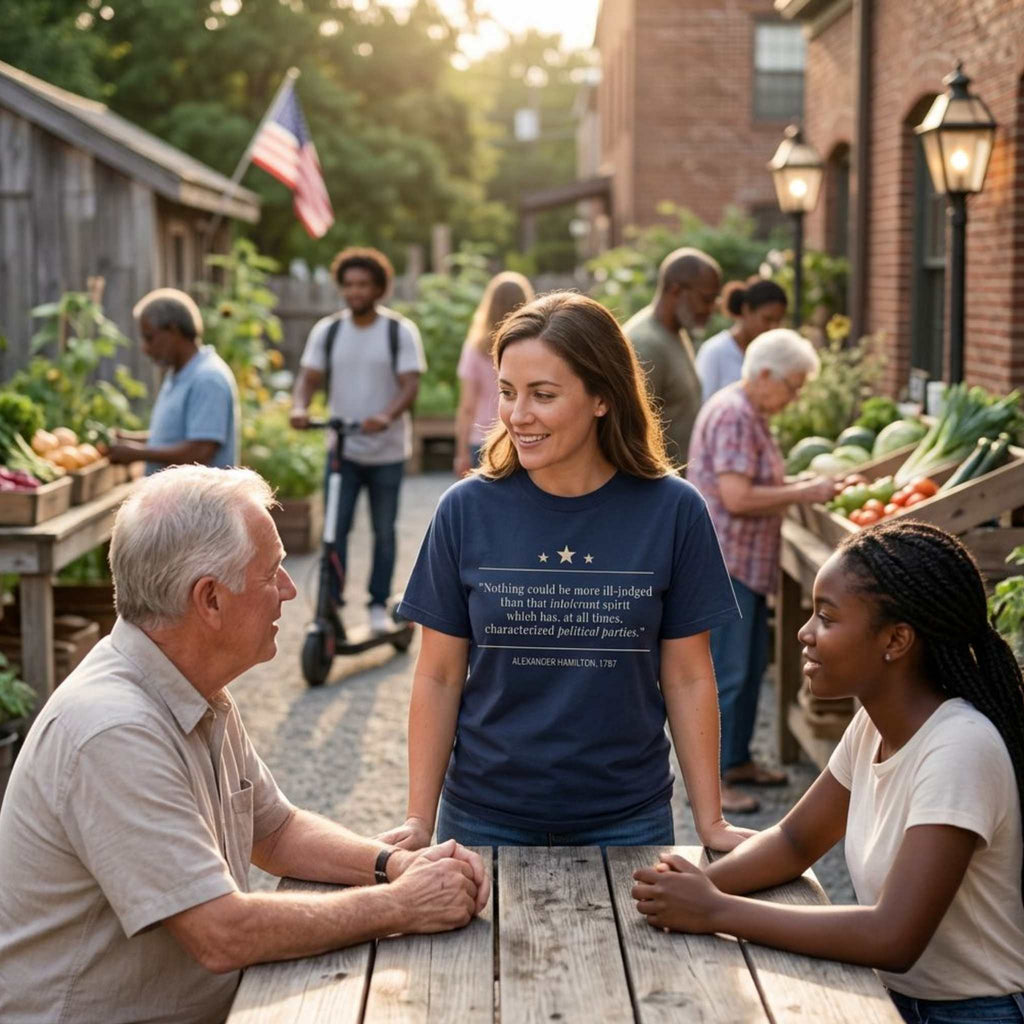 America's Founders Quote Tee | Alexander Hamilton — Federalist No. 1, 1787