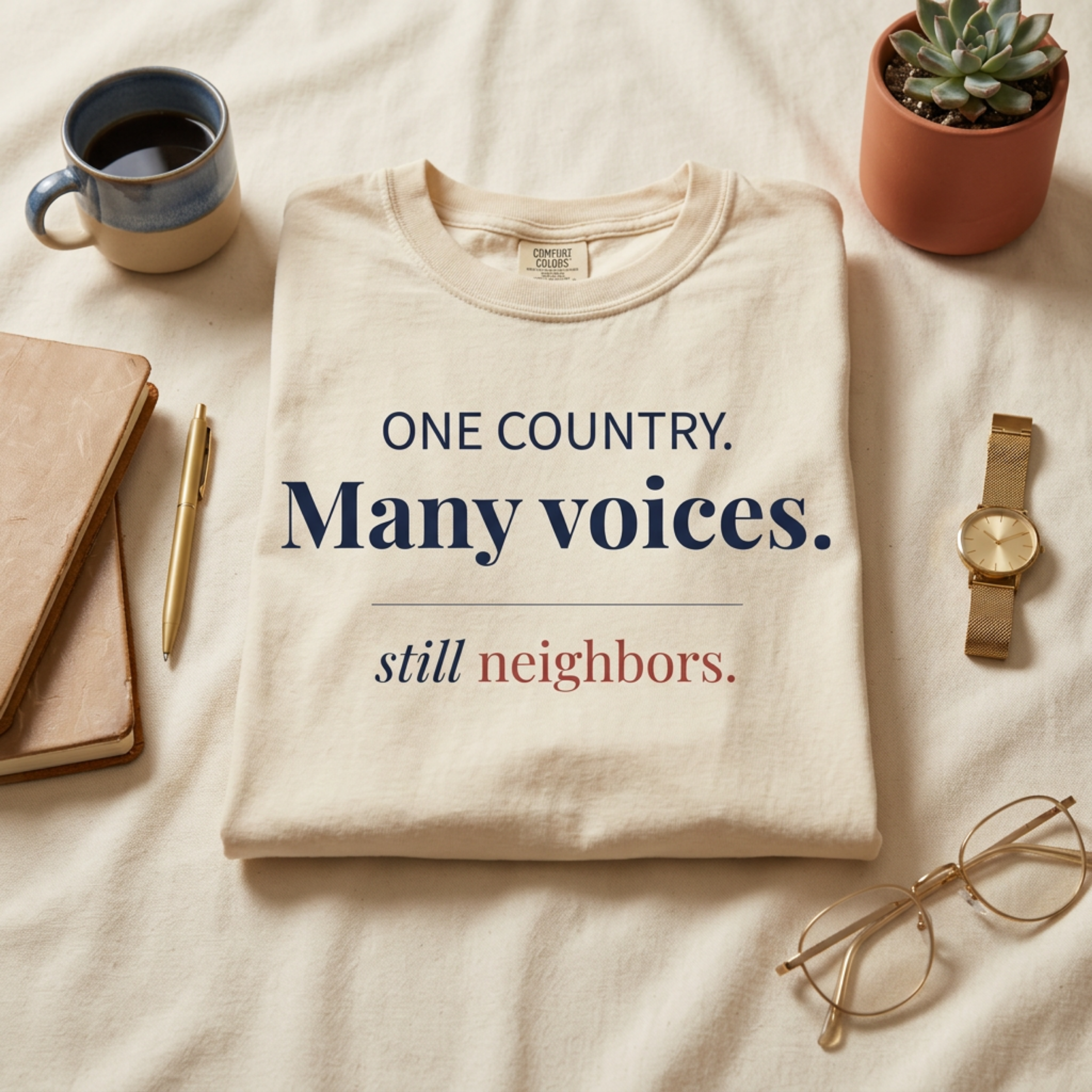One Country. Many Voices. Still Neighbors.