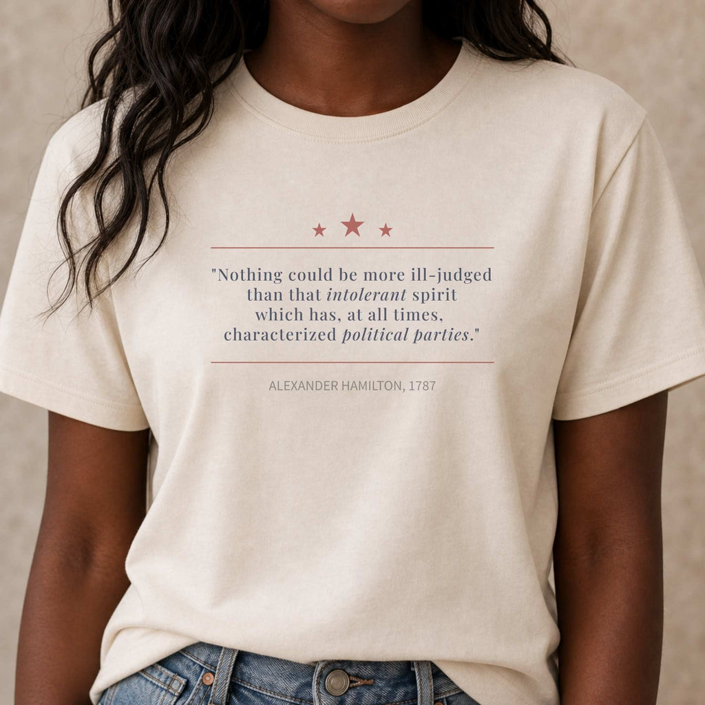 America's Founders Quote Tee | Alexander Hamilton — Federalist No. 1, 1787