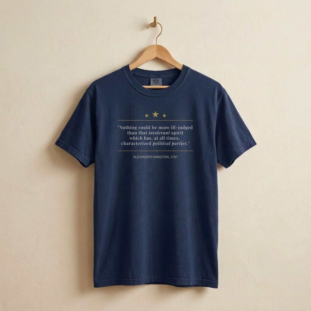 America's Founders Quote Tee | Alexander Hamilton — Federalist No. 1, 1787
