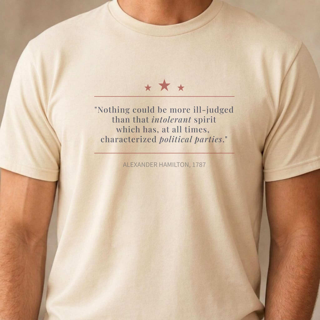 America's Founders Quote Tee | Alexander Hamilton — Federalist No. 1, 1787