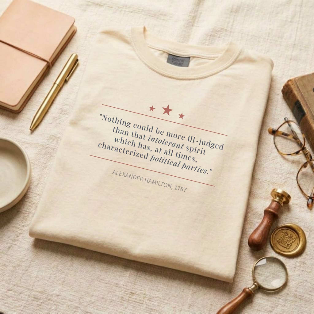 America's Founders Quote Tee | Alexander Hamilton — Federalist No. 1, 1787