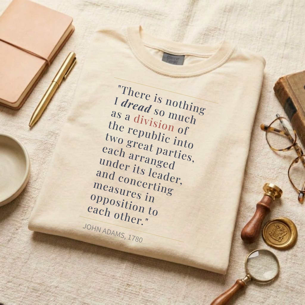 America's Founders Quote Tee | John Adams — Division of Republic, 1780