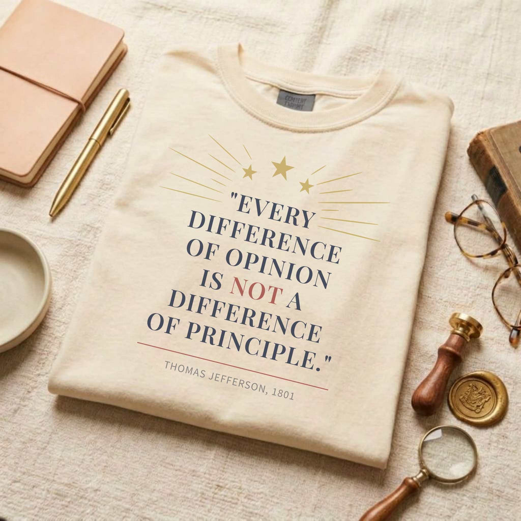 America's Founders Quote Tee | Thomas Jefferson — First Inaugural Address, 1801