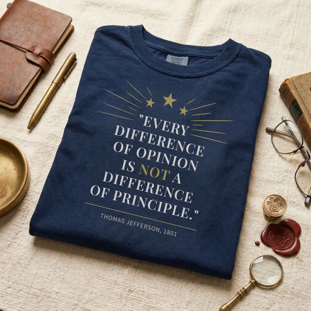 America's Founders Quote Tee | Thomas Jefferson — First Inaugural Address, 1801