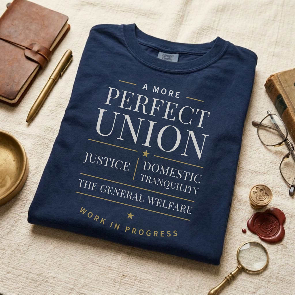 A More Perfect Union Tee — The Preamble, Work in Progress