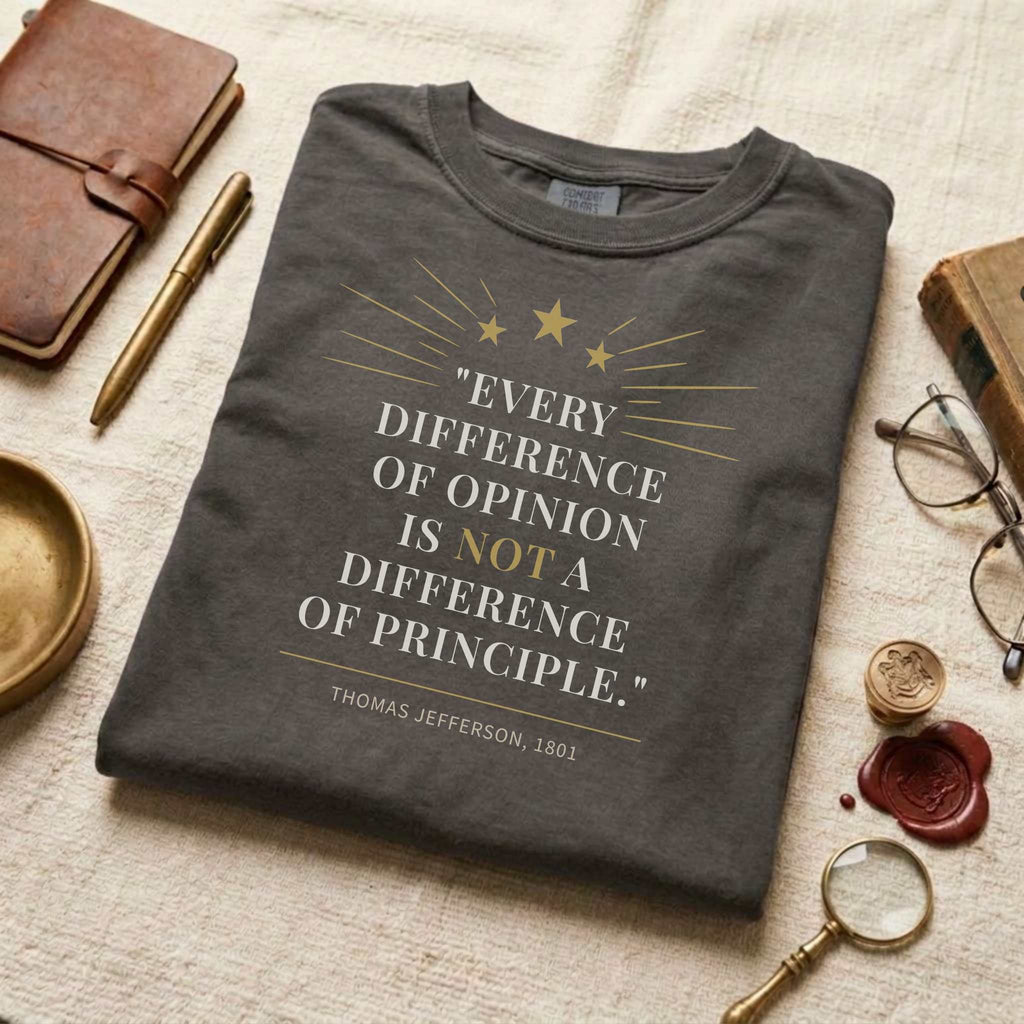 America's Founders Quote Tee | Thomas Jefferson — First Inaugural Address, 1801