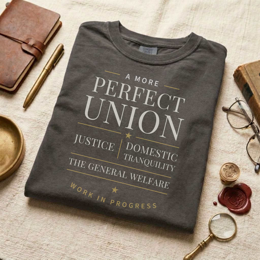 A More Perfect Union Tee — The Preamble, Work in Progress