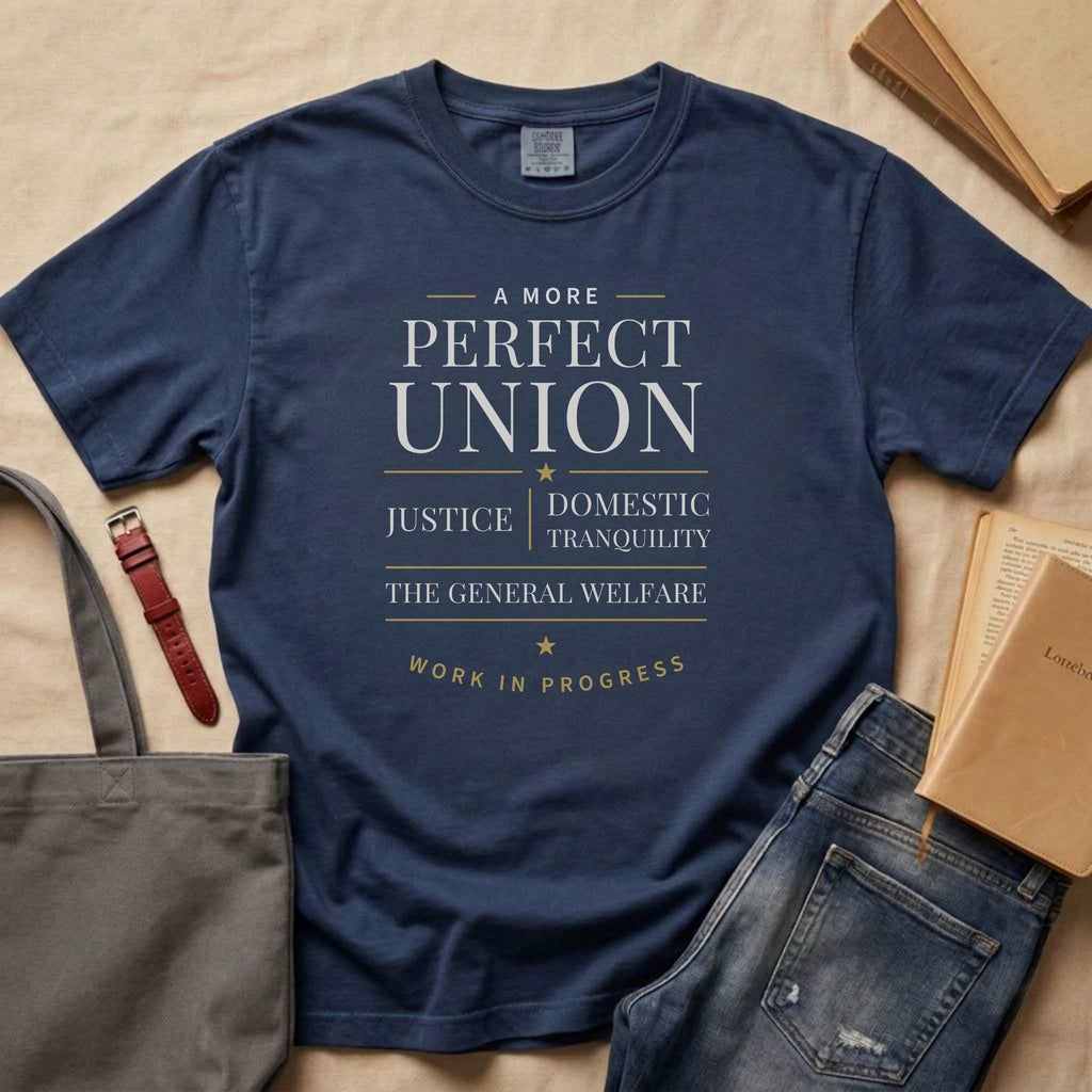 A More Perfect Union Tee — The Preamble, Work in Progress