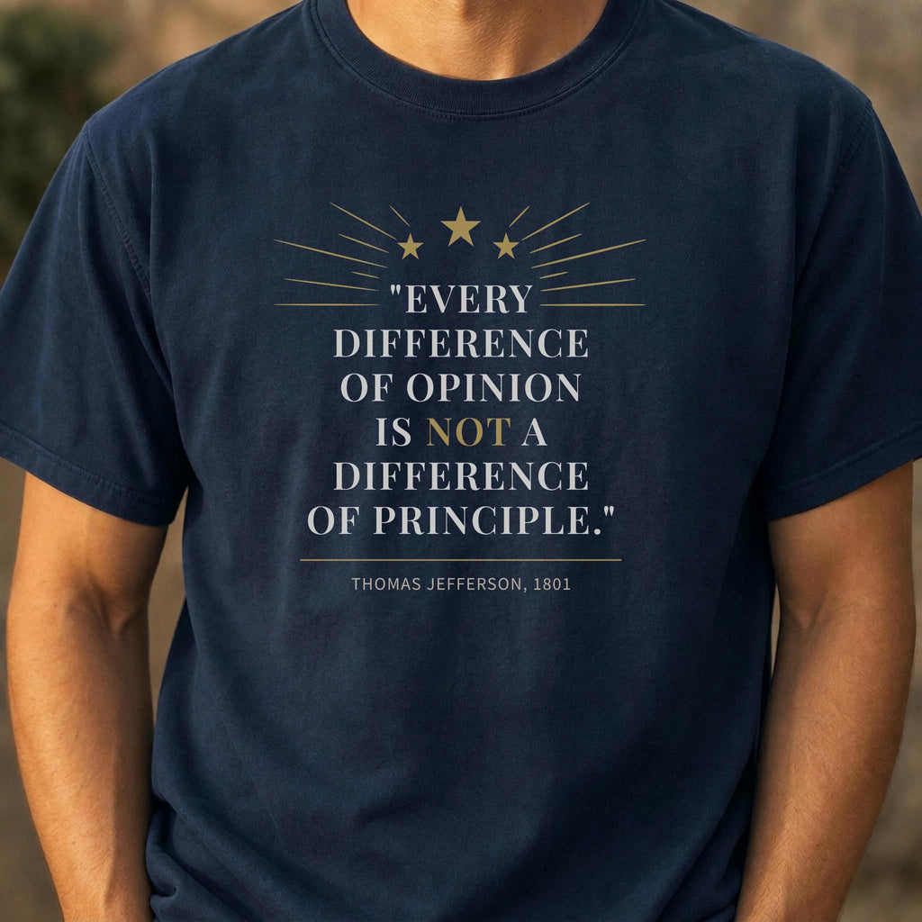 America's Founders Quote Tee | Thomas Jefferson — First Inaugural Address, 1801