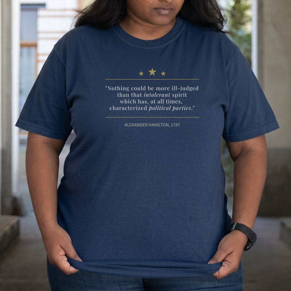 America's Founders Quote Tee | Alexander Hamilton — Federalist No. 1, 1787