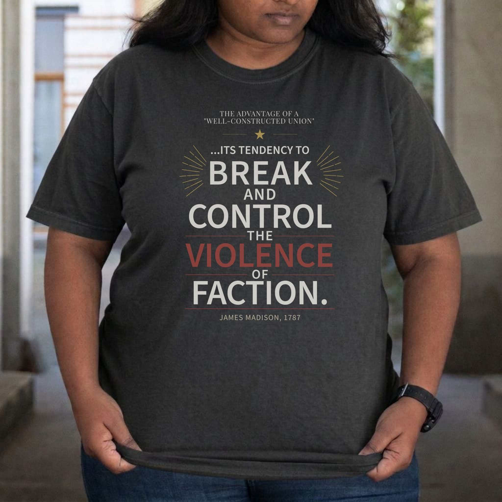 America's Founders Quote Tee | James Madison — Federalist Papers, 1787