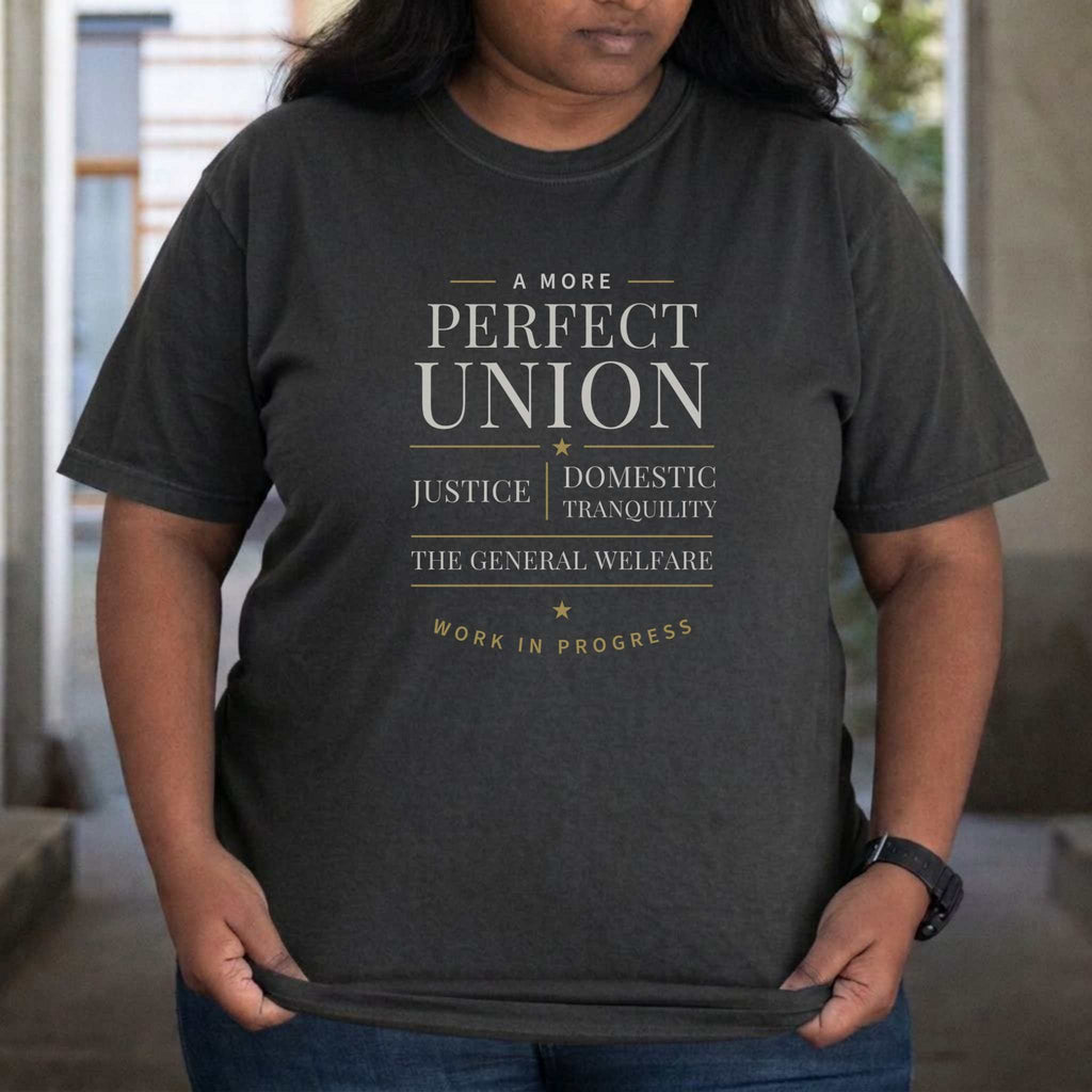 A More Perfect Union Tee — The Preamble, Work in Progress